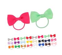 SUPVOX 40 Pièces Pet Hair Bows for Puppies Small Bowknot with Elastic Bands for Yorkie Maltese Poodle Lightweight Dog Grooming Accessories
