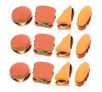 SUPVOX 40 Pièces Pretend Fast Food Set for Realistic Simulation Hamburger Toast Sandwich Hot Dog DIY Role Play Kitchen Toy Miniature Decor