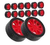 SUPVOX 40 Pièces Toy Car Wheels for Axles Wear-Resistant Model Tires for Educational Science Experiments DIY Robot Projects and Replacement Kits