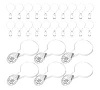 SUPVOX 400 Attaches Adhésives pour Bijoux Diy, Bélières de Boucles D’oreilles et Pendentifs, Petites Balles Rondes en Plastique, Coussinets Plats Polyvalents pour Colliers et Bracelets,