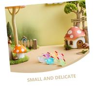 SUPVOX 48 Pièces Miniature Luminous Resin Chicken Statues Weather Resistant Tiny Glow in The Dark Decorative Ornaments for DIY Garden Moss Landscape and Indoor Decor