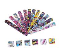 SUPVOX 48pièces Bracelets à Claquer Rock Originaux Thème Musique Rétro Pvc Léger Pratiques à Porter Pour Fêtes Et Événements