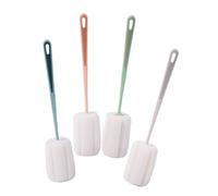 SUPVOX 4pièces Brosse Longue Poignée Éponge Pour Bouteilles Et Tasses Nettoyage Complet Avec Manche Long Légère Et Portable Pour Verre Bouteille Eau Multifonctionnelle Lot De Blanc Bleu v
