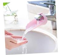 SUPVOX 4pièces Extenseur de Robinet pour Lavabo Rallonge de Poignée de Lavabo Forme de Crabe Lot de Couleurs Rose Vert Bleu Jaune pour Garçon Fille