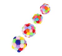SUPVOX 4pièces Jouets à Billes Colorées pour Jouet Interactif Et Mâchouilleur pour Animaux De Compagnie à Parfait pour Éveiller Instinct De Chasse Et Anxiété De Séparation