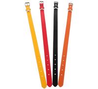 SUPVOX 4pièces Lot de Colliers Ajustables pour Chiens Et Chats Boucle Métallique Couleur Unie Imperméable Convient Aux Petits Animaux