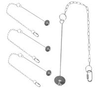 SUPVOX 4pièces Mangeoire Oiseaux Suspendue pour Fruits Légumes Distributeur Aliment Acier Inoxydable Accessoire Cage Perroquets