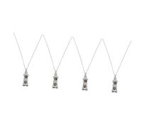 SUPVOX 4pièces Pendentif Urne Acier pour De Chiens Collier Urne Souvenir avec Bijoux De Mémoire pour Animaux De Compagnie