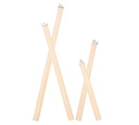 SUPVOX 4pièces Perchoirs Bois pour Oiseaux De Supports Naturels Ajustables pour Perroquets Accessoires De Cage à Oiseaux avec Vis Incluses