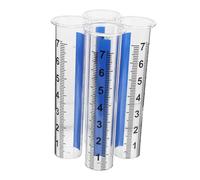 SUPVOX 4pièces Pluviomètre De Jardin à Tube à Essai Tube De Mesure De Pluie Étanche pour Pelouse Cour École Serre