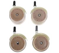 SUPVOX 4pièces Roues Pivotantes de Rechange pour Trotteur Garçon Fille Roulettes pour Chariots et Poussettes Fixations Simples et Bruit Réduit