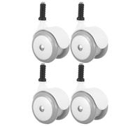 SUPVOX 4pièces Roues Pivotantes pour Poussette Roulettes de Rechange Silencieuses à Tige Pivotante pour Roues Avant ou Arrière Détachées pour Trotteurs et Poussettes