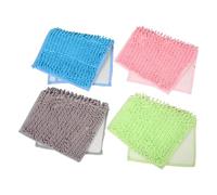 SUPVOX 4pièces Tapis de Cage Antidérapant pour Cobayes Couvertures de Couchage Lavables pour Petits Animaux Litière Douce pour Lapins Hamsters et Gerbilles
