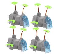 SUPVOX 4pièces Voie Ferrée pour Garçon Fille Ponts Et Tunnels Rehausseurs De Voie Blocs De Rehaussement Jouet De Réparation De Train Droite Décor Ferroviaire
