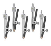 SUPVOX 5 Compas de Dessin Précis pour Étudiants Grand Compas Circulaire en Métal Compact Outils Scolaires pour Travail du Bois et Calcul Mental