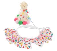 SUPVOX 5 Ensembles De Chapeaux d'anniversaire pour Animaux De Compagnie Bandana De Fête pour Chien Collier De Décoration pour Animaux De Compagnie De pour Petits Chiens