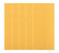 SUPVOX 5 Pièces Cire de Base en Plastique Jaune pour Cadre de Ruche et Corps de Ruche, Conserve la Cire Structurale et Favorise la Construction Précise des Alvéoles pour Apiculture