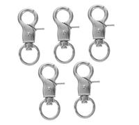 SUPVOX 5 pièces Coffret de Verrous de Sécurité pour Cages Oiseaux Clips Métalliques Pivotants Résistants pour Animaux de Compagnie Accessoire Pratique pour Cages de Perruches et Autres