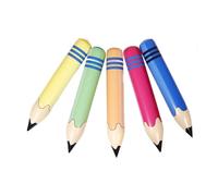 SUPVOX 5 pièces Décorations de Crayons Gonflables Géants Jouets PVC pour Fête de Rentrée Scolaire Anniversaire et Célébrations Crayons Colorés Suspendus Vert Rouge Jaune Bleu Orange