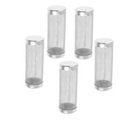 SUPVOX 5 Pièces Filtre Aquarium Maille Acier Inoxydable Protection Entrée Réservoir Poissons Crevettes Filet Cylindrique avec Diamètre Intérieur pour Filtration et Sécurité des Petits