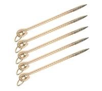 SUPVOX 5 Pièces Ground Stakes Heavy Duty Dog Tether Anchor for Livestock and Pets Secure Tie Out for Camping and Outdoor Use