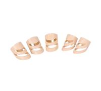 SUPVOX 5 pièces Guitar Thumb Finger Picks Set Ergonomic Design Beige Medium For Bass Acoustic Electric Guitar Banjo Ukulele