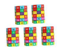 SUPVOX 5 pièces Jouets Éducatifs Mathématiques Cylindres Arithmétiques pour Apprendre Chiffres et Développement Cognitif et Motricité Fine pour Garçon Fille Dès Ans