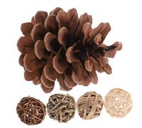 SUPVOX 5 pièces Lot de Boules à Mâcher Naturelles Herbe pour Petits Animaux Jouets Dentaires pour Hamster Lapin Cochon Soins des Dents et Comportement de Mastication