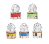 SUPVOX 5 pièces Lot de Lampes LED Submersibles Forme pour Eau Profonde Étanches et Pression Lumière Attrayante pour Appâts pour Nuit Lac et