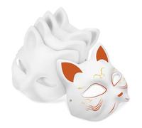 SUPVOX 5 Pièces Masques à Décorer pour Masques de Chat Unisexe Diy pour Carnaval Fêtes Costumées et Halloween Accessoires de Costumes Ludiques