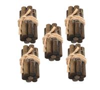 SUPVOX 5 pièces Miniature Bûches Décoratives pour Maison de Poupée Accessoire Miniature Réaliste pour Décor de Scène Petit de Chauffage Décoratif pour Maison