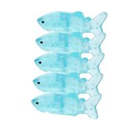 SUPVOX 5 pièces Ornements Miniatures Requin Résine Lot de Figurines Transparentes Décoratives pour Aquarium Jardin Voiture et Micro Paysages 5pcs