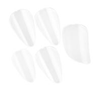 SUPVOX 5 Pièces Pipa Finger Picks Transparent Guzheng Picks pour Instruments à Cordes Médiators de Doigt pour Ukulélé et Banjo Accessoires pour Joueurs de Pipa et Adultes