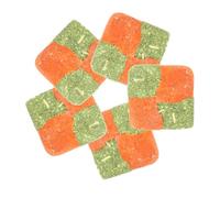 SUPVOX 5 pièces Snacks à Mâcher pour Petits Animaux Gâteaux Herbe Naturels pour Cochons Hamsters Soins Dentaires Friandises Légères pour Animaux de Compagnie