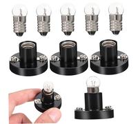 SUPVOX 5 pièces Support de Lampe à Vis Lot de Douilles et Ampoules pour Expérimentation Électrique pour Enseignement Scientifique et Projets Physiques