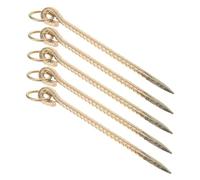 SUPVOX 5 Pièces Travel Dog Stake Ground Anchor Heavy Duty Tie Out Spike for Livestock and Outdoor Use Nail for Cattle Sheep Goats and Pets