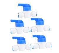 SUPVOX 5 Pièces Vanne à Boisseau Sphérique Tubulaire à Raccord Rapide Extérieur Pouce pour Circuit Hydraulique Inversé