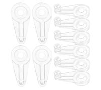 SUPVOX 50 Clips de Fixation pour Vitre en Acrylique avec Vis, 4-5 Mm