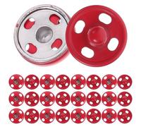 SUPVOX 50 Pcs Boutons-pression Métalliques Rouges 20l Multifonctionnels pour Vêtements, Fermeture à Pression Pratique pour Manteaux, Chemisiers et Vestes, Accessoire Couture Résistant