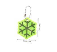 SUPVOX 50 Pièces Backpack Keychain Reflective Snowflake Charm Glow in The Dark Safety Bag Accessory for School Bags Christmas Party Favors Portable and Lightweight