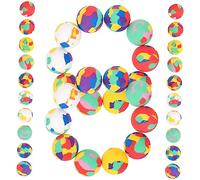 SUPVOX 50 pièces Balles Rebondissantes Colorées Eva pour Garçon Fille Pack de Jouets Amusants pour Intérieur et Extérieur Balles de Décompression Légères et Sécurisées