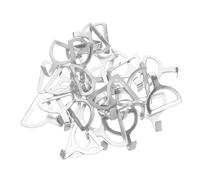SUPVOX 50 Pièces Crochets Métalliques Multifonctions Antirouille pour Tentes et Casques Crochets et Compacts pour Camping Sports Extérieurs et Organisation de Cordon Élastique