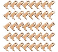 SUPVOX 50 Pièces Décoratives Bottes Cow-boy en Bois Naturel à Suspendre Tranches Bois Rondelles pour Loisirs Créatifs Décoration Mariage Fête Ornements en Artisanal