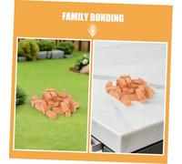 SUPVOX 50 Pièces Mini Briques de Construction Argile Mini Briques Faux Réalistes pour Paysagisme et Modèles de Maison DIY Éducatif pour Garçon Fille Activité Manuelle Collaborative