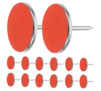 SUPVOX 50 pièces Punaises Réfléchissantes Phosphorescentes pour Marquage Extérieur Épingles Métalliques Lumineuses Orange pour Randonnée et Camping