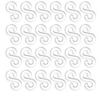 SUPVOX 500 Clips en S Transparents pour Bracelets en Caoutchouc Connecteurs DIY pour Fabrication de Bracelets Accessoires de Bijouterie Kit de Clips pour Métier à Tisser Lot de 500