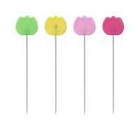 SUPVOX 50pcs coloré tête plate broches droites épingles à coudre avec boîte vêtements accessoires aiguille pour quilting décoration artisanale