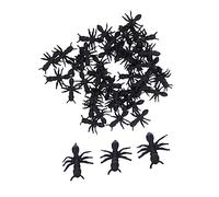 SUPVOX 50Pcs Fausses Fourmis Accessoires d'halloween Imitation Farce Blague Jouet pour La Décoration De Fête d'halloween (Noir)