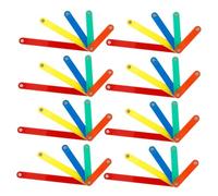 SUPVOX 50Pièces Bâtons Magnétiques Géométriques Outils Apprentissage Mathématique pour Garçon Fille Enseignement des Concepts Géométriques Jouets de Construction Créatifs