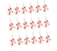 SUPVOX 50pièces Drapeau Du Qatar Drapeaux Décoratifs Portatifs à Agiter Pour Matchs De Football Et Décorations Patriotiques